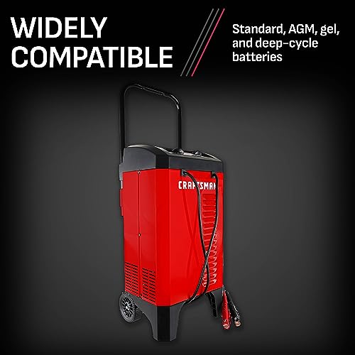 CRAFTSMAN CMXCESM274 175 Cranking Amp 12V Manual Wheel Charger and Jump