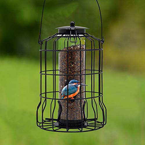 Amazon Com Forup Caged Tube Feeder Squirrel Proof Wild Bird