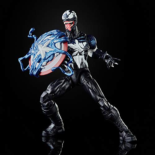 Hasbro Marvel Legends Series 15 cm große Venomized Captain America Action-Figur, Premium-Design und 2 Accessoires – Bild 6