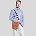 VICUNA POLO Unique Buckle Design Mens Messenger Bag Business Men Shoulder Bag (khaki)