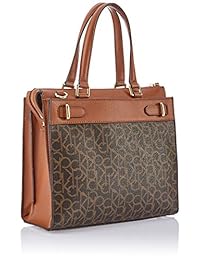 Bolso tote con detalle de cadena de caja norte   sur Calgram Klein Roxy