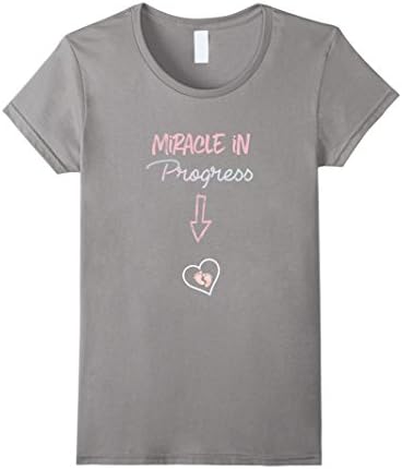 Womens Pregnant T-shirt Funny Pregnancy Funny Baby Mom Tees Large Slate