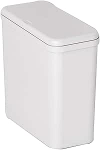LAGITON Delgado Cubo De Basura con Tapa,Minimalismo Plástico Cubo
