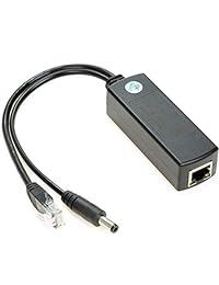 uctronics IEEE 802.3 af Divisor activo PoE Power Over Ethernet 48 V a 5 V 2.4 A Micro USB para tabletas, Dropcam o Raspberry Pi