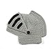 LOCOMO Roman Knight Helmet Visor Cosplay Knit Beanie Hat Cap Wind Mask FFH088GRY Gray