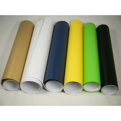 [Taro Works] 3d Carbon Fiber Vinyl Flex Wrap Red 60"x12" 152cmx30cm