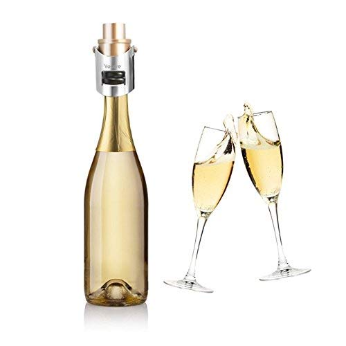 Champagne Stopper - Pumpable Champagne Saver with Date Markers to Increase Air Pressure and Seal Open Sparkling Wine Bottle Champagne Pressure Stopper - Keep Sparkling Wine Fresh for 7days(1pack)