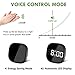 SYIHLON LED Travel Alarm Clock,Small Bedside Digital Alarm Clock with Dimmable,Battery Operated Desk Alarm Clock with Sound Control,Smart Dual Alarm Clock for Bedroom Kids' Room Office Kitchen Travel