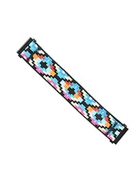 Tefeca   Correa de repuesto para Fitbit Versa (compatible con patrón de geometría y elástico)