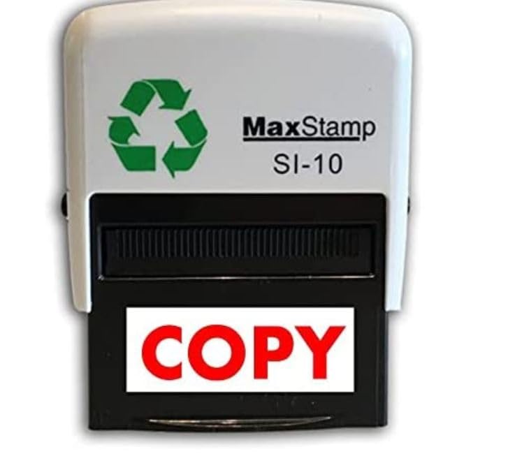 Copy Stamp – Self Inking Office Stamper – Red Ink - 24 x 7mm