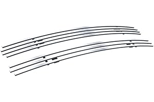 APS Compatible with Chevy Blazer 1998-2005 & S-10 Criss Cross 98-04 Main Stainless Steel Polished Chrome 8X6 Billet Grille Grill Insert C65705A