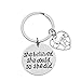Sweet 16 Inspirational She Believed She Could So She Did Charm Keychain, Sweet Sixteen Jewelry Birthday Gift for Girls