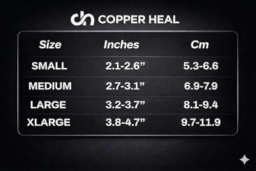 COPPER HEAL Guantes de Compresión de Cobre para Artritis – Alivio de Dolor y Rigidez en Manos y Dedos | Túnel Carpiano, Reumatoide | Unisex