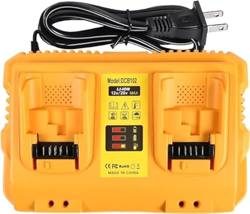 12/20V Max Battery Charger Replacement for Dewalt DCB102