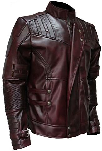 Guardians of The Galaxy Vol 2 Star Lord Peter Quill Jacket (M- Suitable for 41-42" Chest, Maroon)