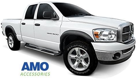 AMO Sports Style Fender Flares for 2002 - 2008 Dodge Ram 1500 and 2003 - 2009 Dodge Ram 2500/3500 - Painted