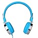 Rockpapa Love Foldable On Ear Headphones Adjustable Headband with 3.5mm Jack, Love Heart Earphones for Kids Children Toddler Teens Age 3-15 Bluethumb 3
