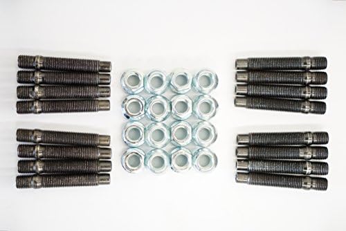 Motorsport Hardware (AUDI/VW) 16-Piece Wheel Stud Conversion 78mm Length (12x1.5) with Silver Ball Seat Nuts