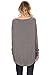 Alexander + David Womens Casual Loose Pullover Boyfriend Sweater with Crewneck Round Hem