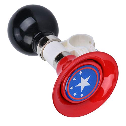 VBESTLIFE Bicycle Bell, Metal Rubber Children Bike Horn Handlebar Mount Bike Accessory for Boys and Girls (Red)