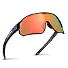 ROCKBROS Fietsbril Gepolariseerde Sportbril Hd Kleurrijke Zonnebril Met Uv-Bescherming Winddicht Fietsbril Voor Fietsen…