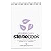 ROARING SPRING Enviroshades Colored Steno Books, 4 Pack of Memo Pads, Recycled Orchid Paper, 6