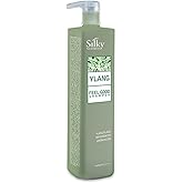 SILKY Technobasic Ylang Feel Good Shampoo - Hydrating Shampoo for Dry Damaged Hair - Volumizing Shampoo Infused with Essential Oils for Nourishment - Sulphate and Paraben Free Shampoo 1000ml