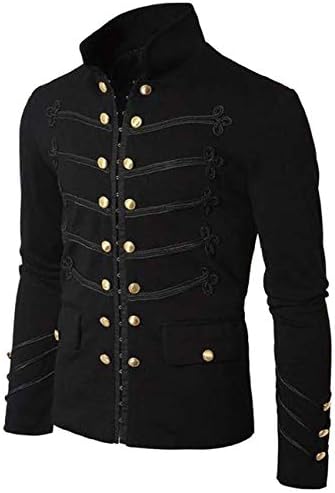DaiWeiDress Men's Officer Uniform Military Drummer Parade Jacket Costume Party Outwear