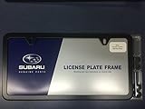Subaru Geniune Slimline License Plate Frame Polished MATTE BLACK OEM SOA342L105 ALL MODELS