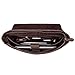 S-ZONE Vintage Leather Briefcase 15.6 Inch Laptop Messenger Shoulder Satchel Bag