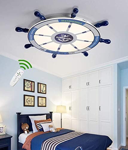 Zoovqi Cartoon Rudder Children Lamp Leather Cover Dimmable With