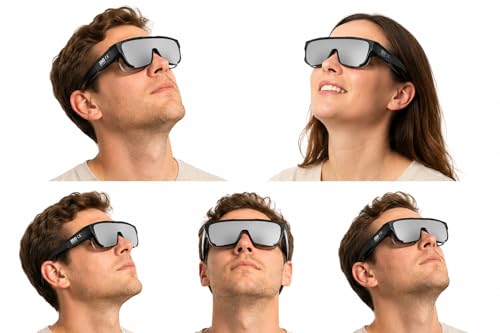 Approved Solar Eclipse Glasses, Fit-Over Oversize Overlapping for Prescription Glasses, ISO 12312-2:2015 Certified, CE EPI Cat II