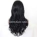 Maycaur Black Lace Front Wigs Loose Curly Lace Wigs for Black Women Heat Resistant Glueless Synthetic Lace Front Wigs with Natural Hairline Lace Frontal Wigs for Fashion Women