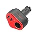 Car Charger, QWOO Quick Charge 3.0 Dual USB Ports + 1-Socket Cigarette Lighter Splitter 4.8A 40W USB Car Charger with Smart-Adaptive Rapid Charging for iPhone, iPad, Samsung, Dash Cam, GPS and More