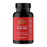 Antarctic Krill Oil by KrillDNA | 1000 mg with Astaxanthin, Omega 3, DHA, EPA, and Phospholipids | Vanilla Coating, No Smell, No Fishy Taste | (30 softgels-15 Servings)
