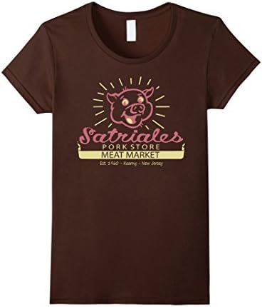 Women's Satriales - Pink Pig Head T-Shirt Large Brown