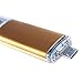 360LaptopParts OTG USB Flash Drive 8GB Memory Storage Micro USB 2.0 High Speed USB Thumb Drive (Gold)
