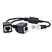RJ45 Network Splitter Adapter Cable, Coursin RJ45 1 Male to 2 Female Socket Port LAN Ethernet Network Splitter Y Adapter Cable Compatible Cat5, Cat5e, Cat6, Cat7