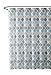 VCNY Home Universal Bathroom Fabric Shower Curtain for Men or Women: Muted Tones of Blue and Grey (Conrad Multi)