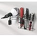 mDesign Bathroom Wall Mount Metal Hair Care & Styling Tool Organizer Storage Basket for Hair Dryer, Flat Iron, Curling Wand, Hair Straighteners, Brushes - Steel Wire - Bronze