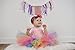 Sterling James Co. First Birthday Decorations - 1st Birthday - Burlap Highchair Banner for Girl