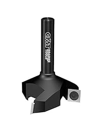 CMT 663.004.11 Insert spoilboard Router Bit de cepillado de carburo con 2   3 8" diámetro vástago x 50 mm y 12 mm