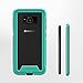 ZIZO ION Series for Samsung Galaxy S8 Plus Case Military Grade Drop Tested with Tempered Glass Screen Protector Teal Clear
