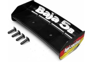 KINGTAIR HPI85450 New R/C Model HPI Racing Plastic Wing Set Balck 1/5 Scale Baja 5B Off Road Buggy HPI 85450 w/Sticker #85450 ROVAN KM SY