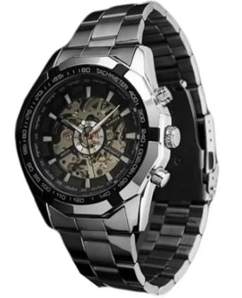 Analogue Black Dial Mens & Boys Watch - Winnermw12R