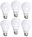Bioluz LED 60 Watt LED Light Bulb (Uses 9 Watts) A19 LED Light Bulbs See Series Non Dimmable Warm White (2700K) Light Bulb 6-Pack
