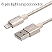 Lightning Cable, GEENKER 3Pack 10ft Nylon Braided 8pin Charging Cable Extra Long USB Cord for iphone se, 6s, 6s plus, 6plus, 6,5s 5c 5,iPad Mini, Air,iPad5,iPod on iOS9 - Gold