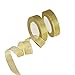 Organza Ribbon,KAKOO 2 Pack 25 Yard 20mm Wide Glitter Trimmings Decorative Ribbons for Gift Wrapping (A-Gold)