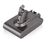 DTK 21.6V 2000mAh Replacement Battery for Dyson V6 Li-ion Battery 595 650 770 880 DC58 DC59 DC61 DC62 Animal DC72 DC74 Handheld Series with Video Introduction