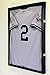 Baseball Jersey Frame Display Case Cabinet w/ 98% UV Protection -Black Finished